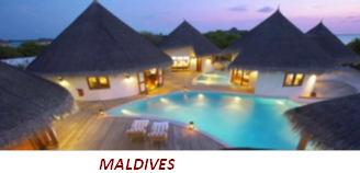 Maldives (451 kilomètres au sud de l'Inde)