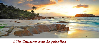 L'ile Cousine aux Seychelles (océan Indien)