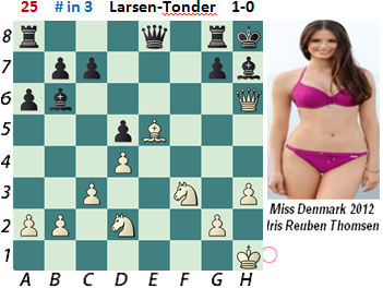 puzzle 25   Larsen-Tonder   # in 3   1-0